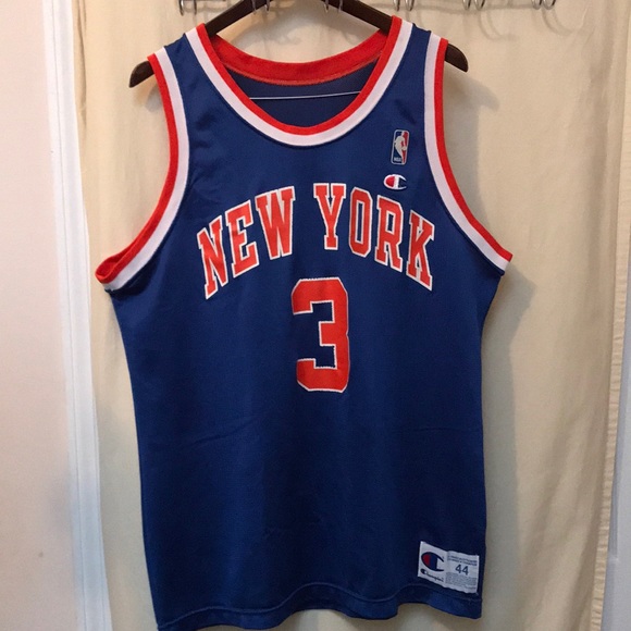 Champion Other - RARE VINTAGE John Starks Cjampion Knicks Jersey L